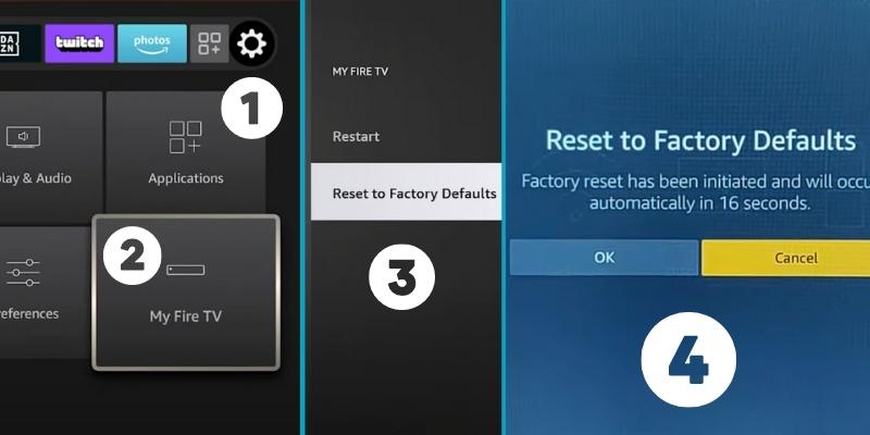 Rest the Fire TV Stick to Factory Settings