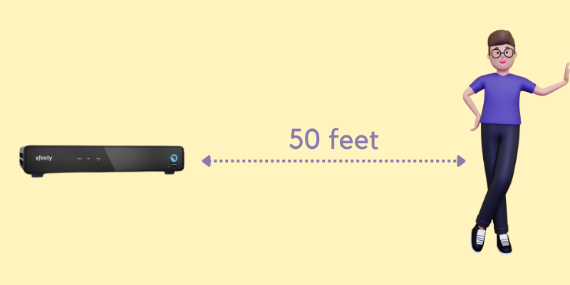 Stay within the 50 feet radius of the Set-top Box