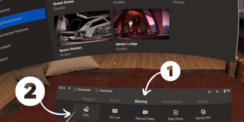 Steps to Cast Oculus Quest 2 with the AirReciever App
