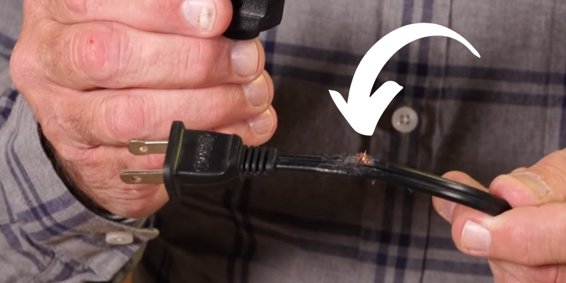 Check the condition of the Hisense TV's Power Cord