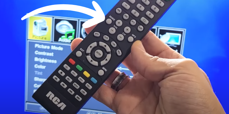 Select the input source using the remote control