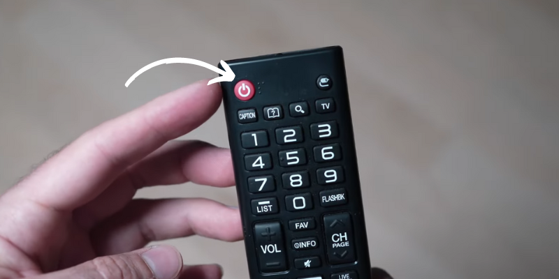 After taking out the batteries, hold down the remote's power button for 30 seconds.