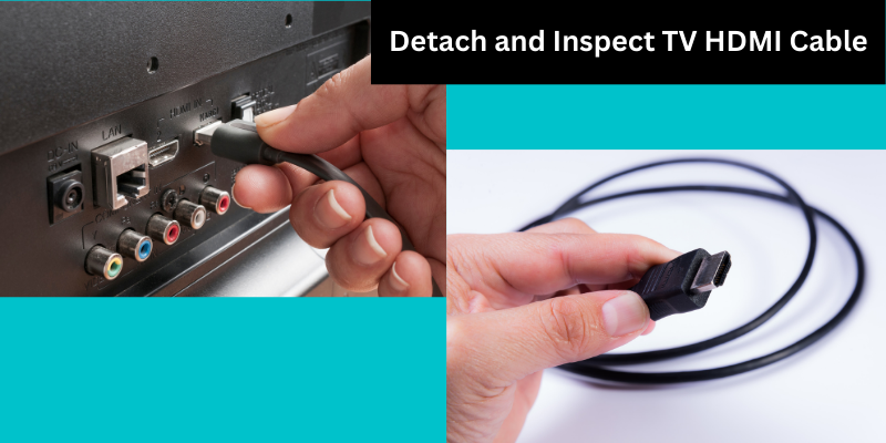 Detach and Inspect TV HDMI Cable