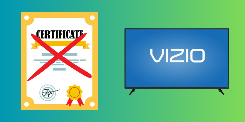 Vizio TVs Lack Quality Certification and Standards