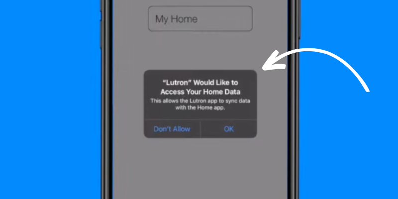Lutron app requires local network access for HomeKit integration