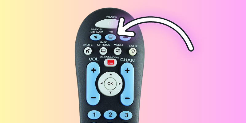Long-press the TV button on the remote and let go. The On/Off button of the RCA universal remote control will glow and stay lighted.