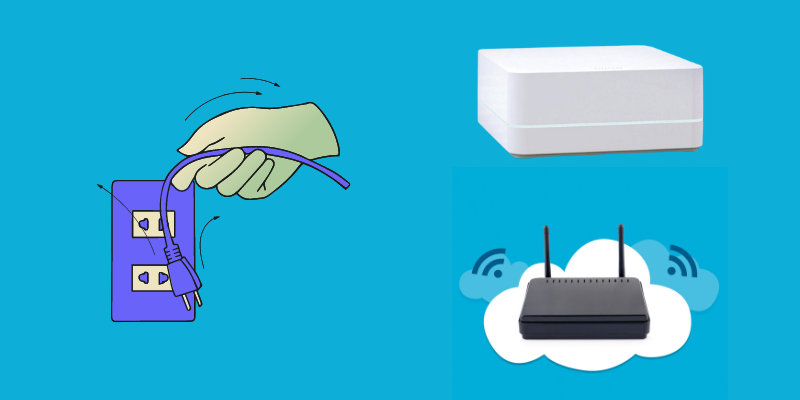 Unplug the smart bridge and the wireless router from the wall outlets.