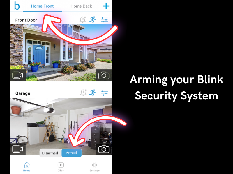 Arming your Blink Security System
