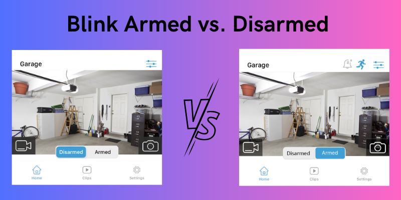 Blink Armed vs. Disarmed 
