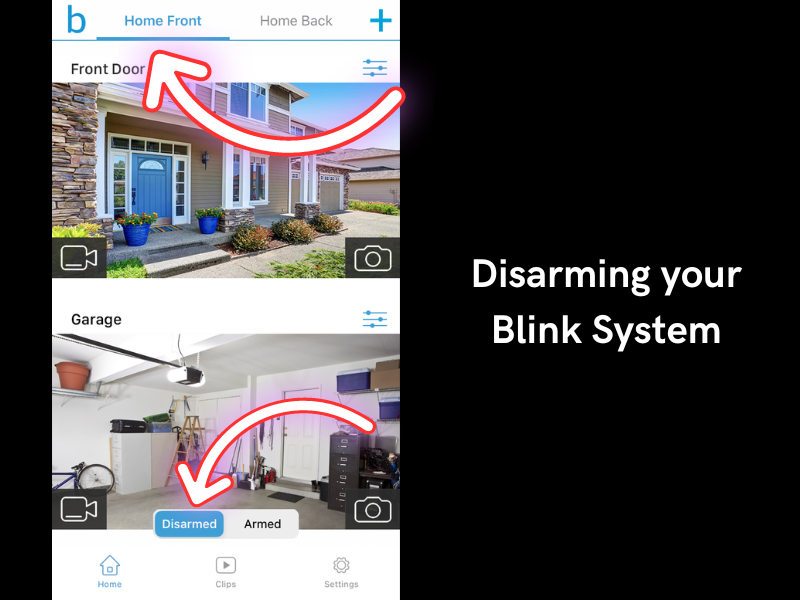 Disarming your Blink System