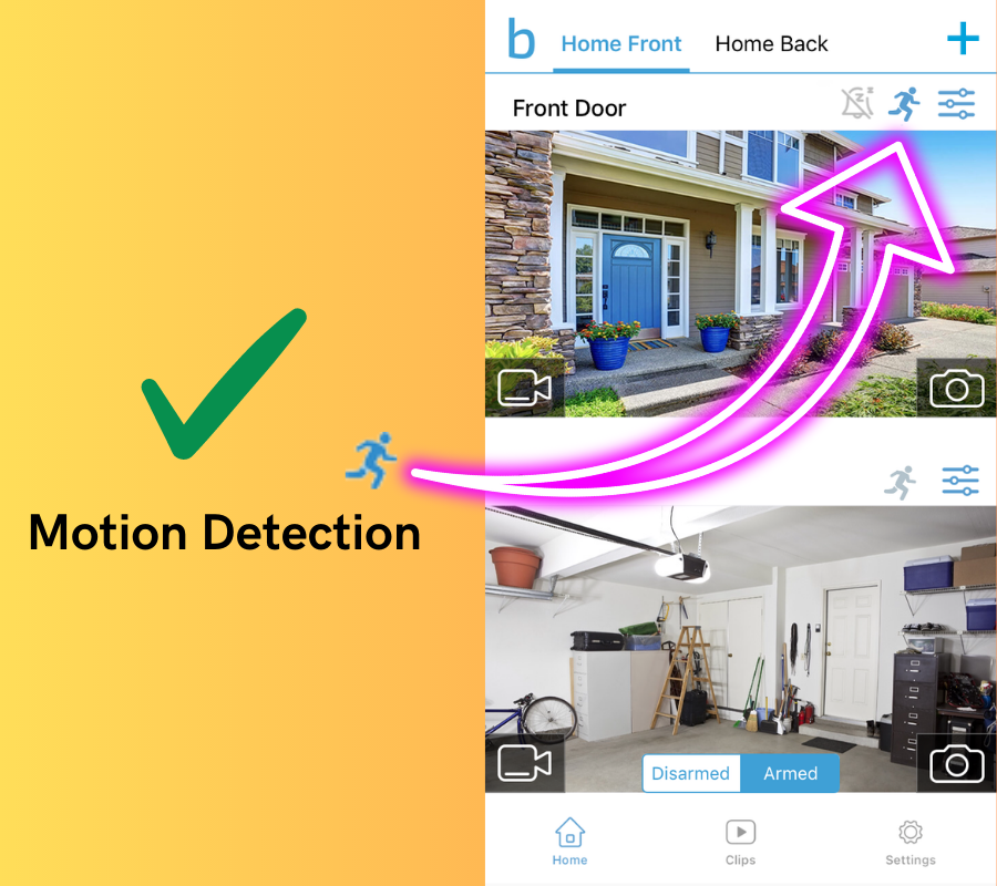 Without WiFi, the camera will still detect motion