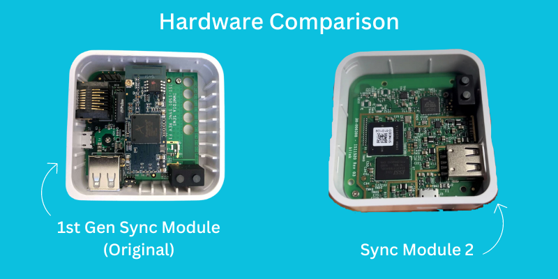 Sync Module v1 and v2 Hardware Comparison