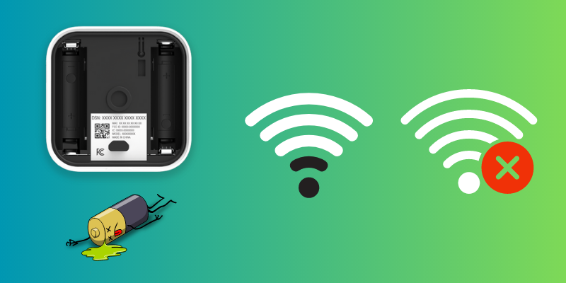 A slow internet connection might also shorten the Blink camera's battery life.