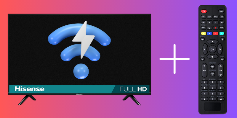 Connecting Hisense TV to WiFi using a Universal Remote