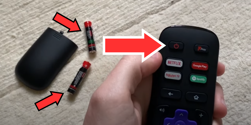 Remove the batteries and hold the power button for 10 seconds