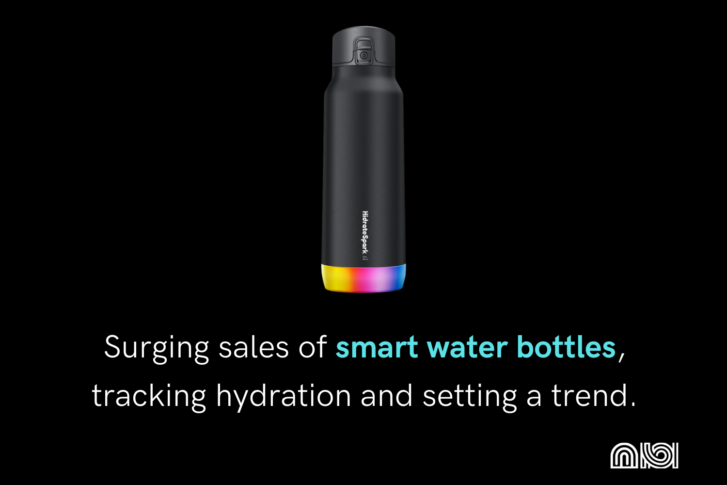 Smart water bottle sales surge, reflecting a growing trend of tracking hydration with innovative technology.
