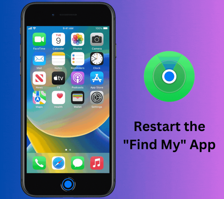 Restart the Find My App