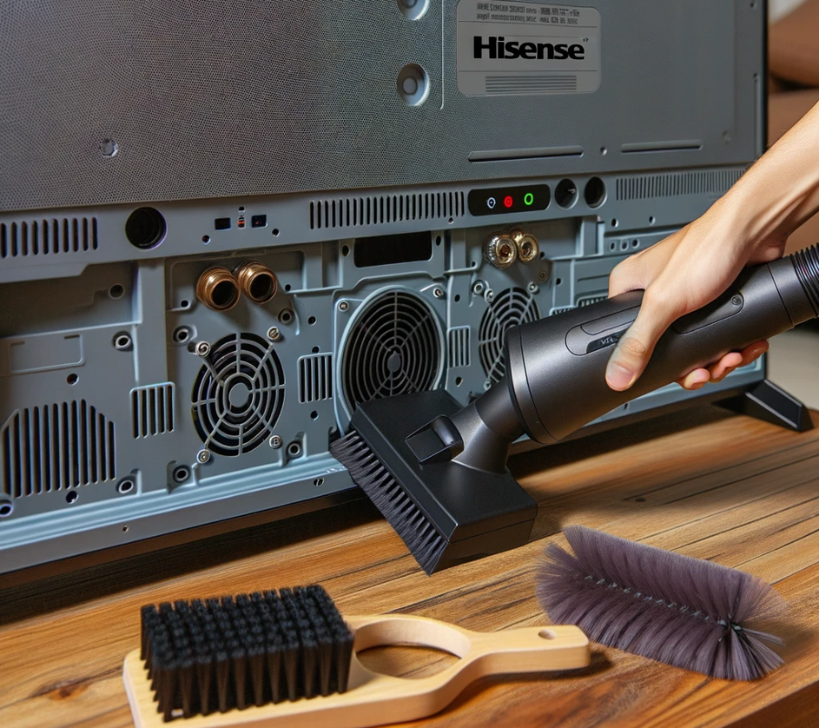 Cleaning Hisense TV vents
