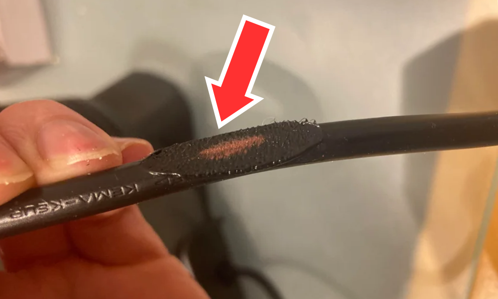 Defective TV Power Cable